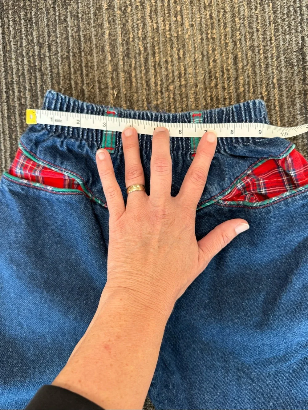 Vintage Oshkosh girls denim pull on jeans size 5